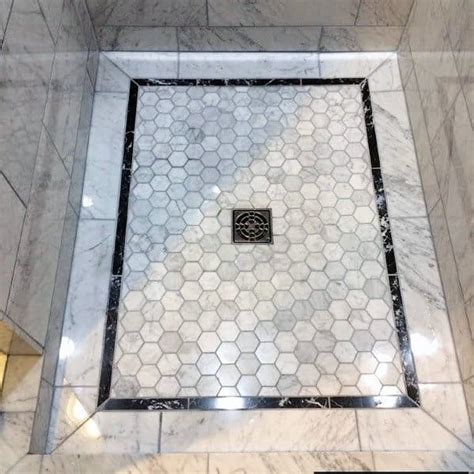 Shower Floor Tile Border