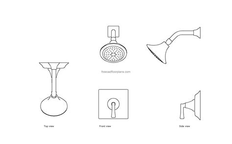 Shower Head Floor Plan