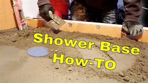 Shower Pan Bedding Mortar