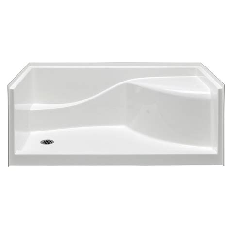 Shower Pan With Bench Left Drain