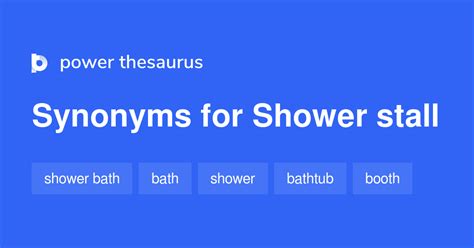 Shower Stall Synonyms