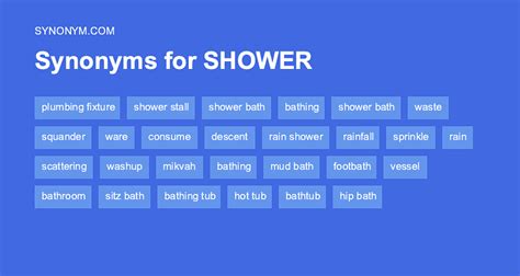 Shower Synonym Word