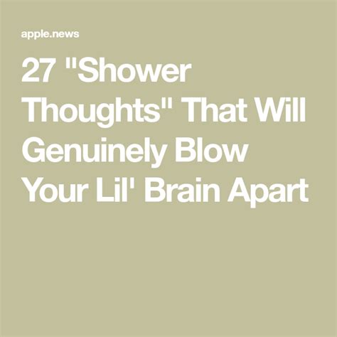 Shower Thoughts Buzzfeed