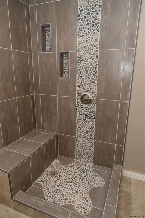 Contemporary Gray Tiled Master Bathroom With Glass Enclosed Shower HGTV