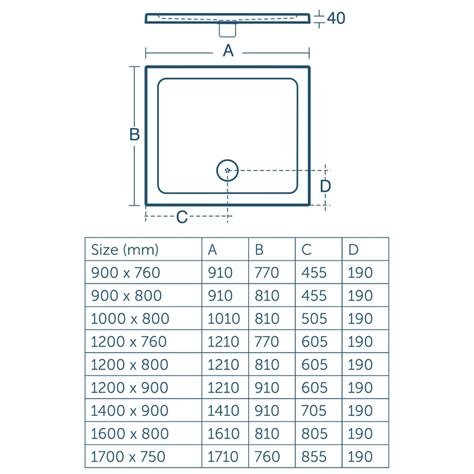 Shower Tray Bath Size