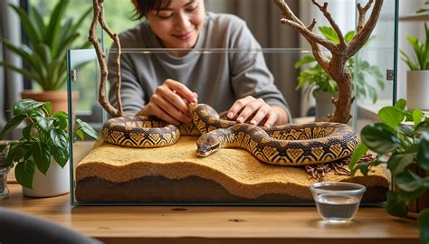 Shower With Pet Snake