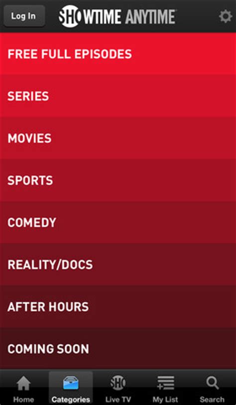 Showtime Programming