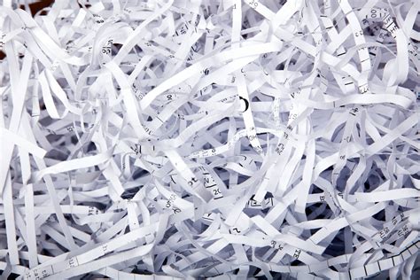 Shredding Paper Example