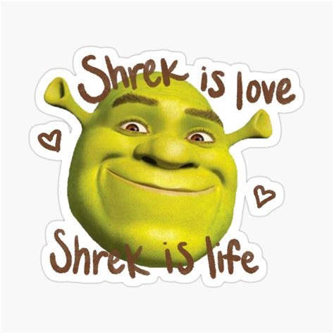 shrek is love shrek is life text