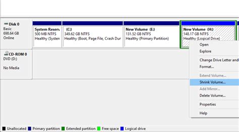 Shrink Disk Centos 7