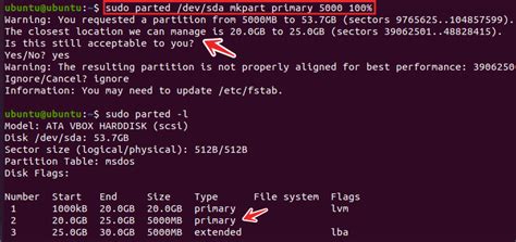 Shrink Partition Linux Parted