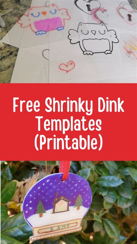 Shrinky Dink Printable Templates