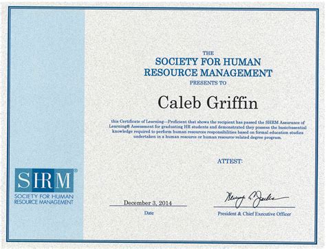 shrm certificate program kansas