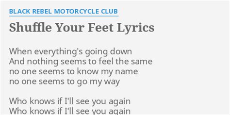 shuffle your feet lyrics