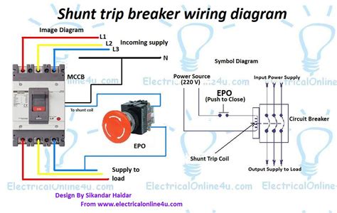Epo With Two Smoke Detectors And Shunt Trip Breaker Wiring Diagram