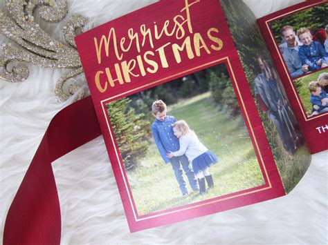 Our Shutterfly Christmas card personalized holiday card, glitter card