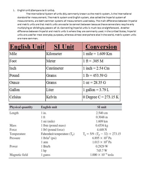 Si Unit Conversion Quiz