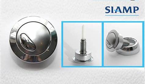 Siamp Optima 49 Toilet Push Button Dual Flush Water Saving Chrome Effect Wickes