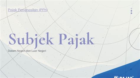 siapa sajakah subjek pajak