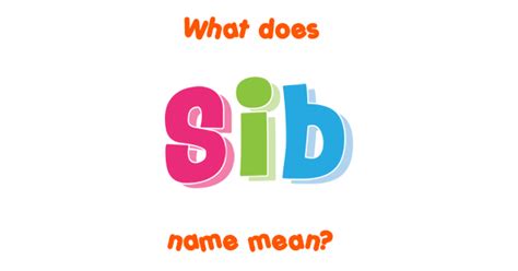 sib meaning psych