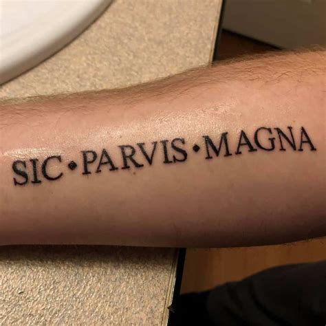 Famous Sic Parvis Magna Tattoo Designs References