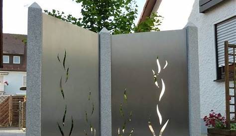 Sichtschutz Garten Metall Glas elemente › Diebold.zgraggen bau