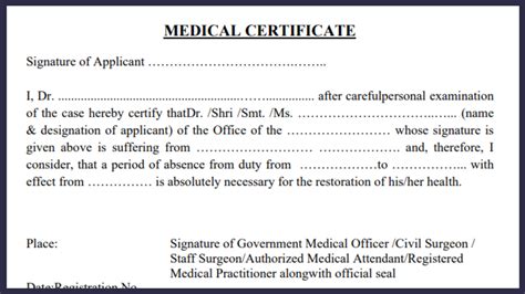 FREE 12+ Sample Medical Certificate for Sick Leaves in MS Word PDF