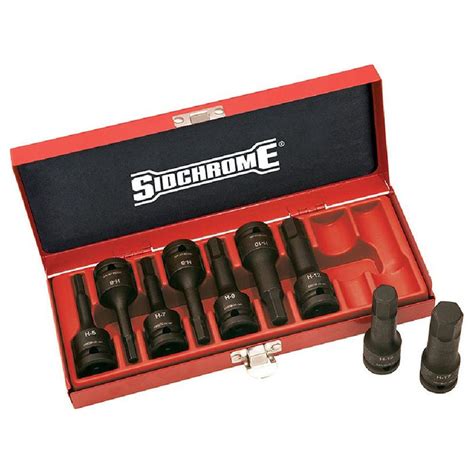 Sidchrome Inhex Socket Set