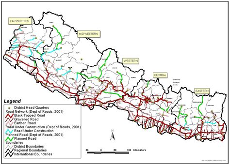 siddhartha highway in map of nepal