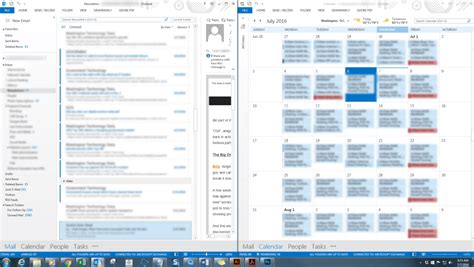 Side By Side Mail And Calendar View In Outlook