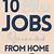 side hustle jobs from home