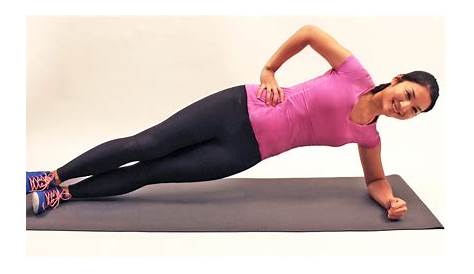 The side plank exercise Anna Wood Fitness Professional