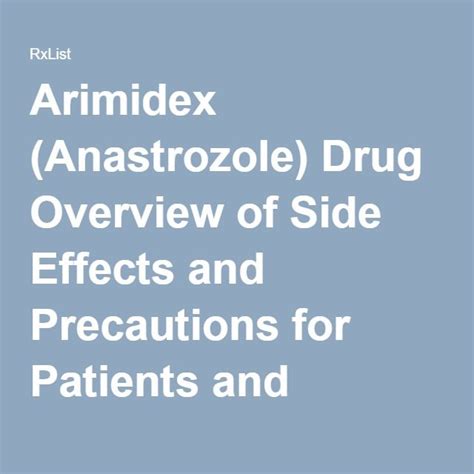 side effect of arimidex