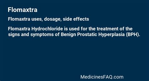 Understanding Side Effects of Flomaxtra: What You Need Know