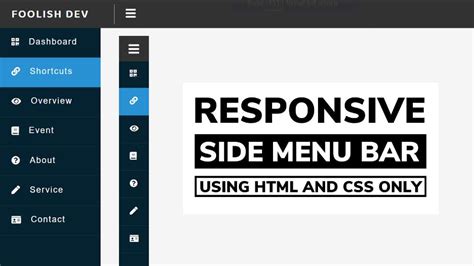Side Menu In Codepen