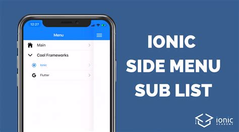 Side Menu Template Ionic
