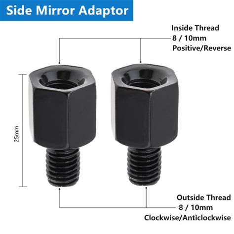 Side Mirror Bolt Size