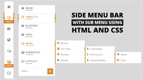 Side Nav Css Codepen