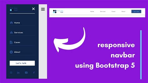 side navbar bootstrap responsive