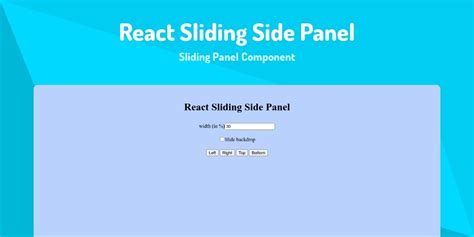 Side Panel React