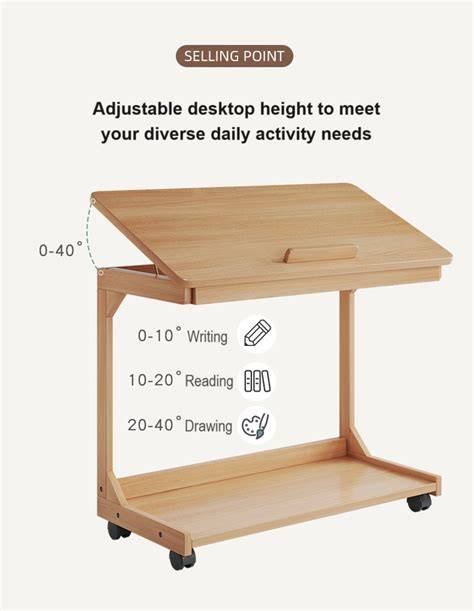 Left Side Study Table (42)/ Dekstop table with books storage organizer