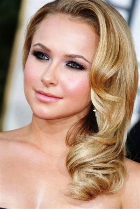Side Swept Curls best hairstyle for one shoulder dress