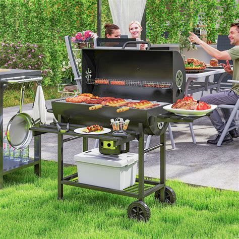 Side Table Barbecue Grill