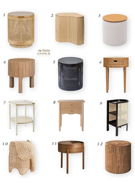 Side Table For Nursery With Storage