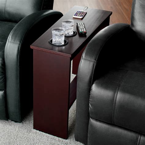 Side Table With A Cup Holder