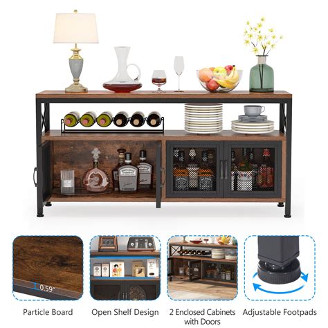 Side Table With Bar Storage