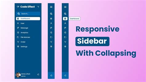 Sidebar Collapse Example