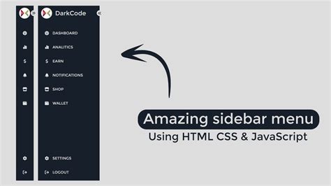 Sidebar Hamburger Menu Codepen