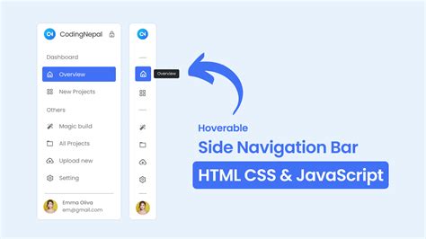 sidebar in html css