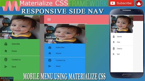 Sidebar Materialize Css